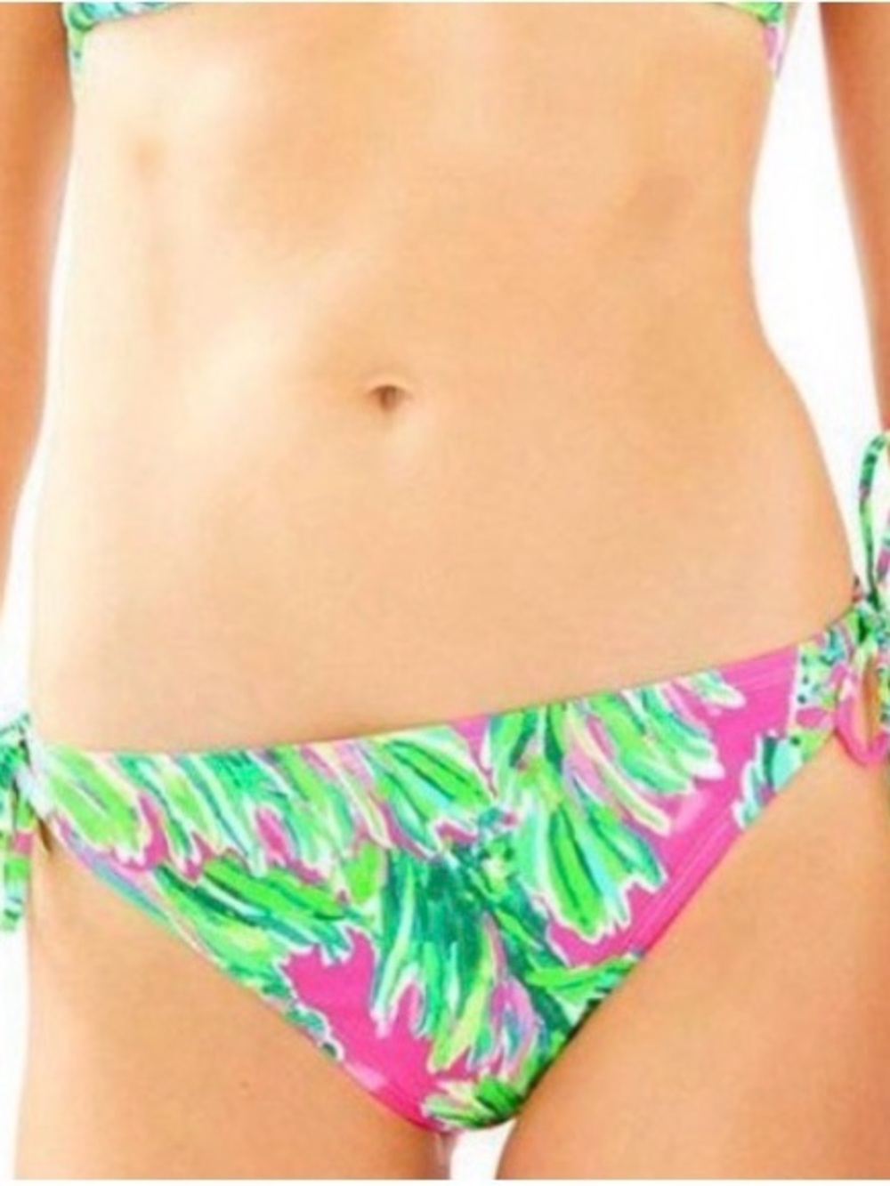 Lilly Pulitzer Multicolor Tropical Tie-Side Bikini Bottoms
